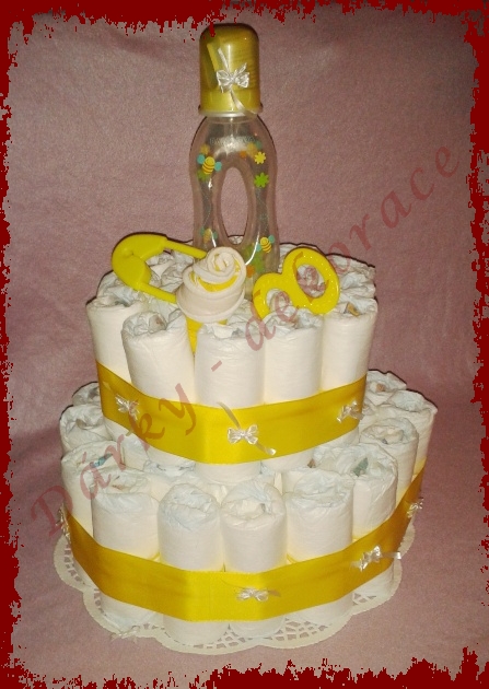 PL 000001 - Žlutý plenkový dort