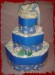 PL 000009 - Modrý dort s čepicí 1